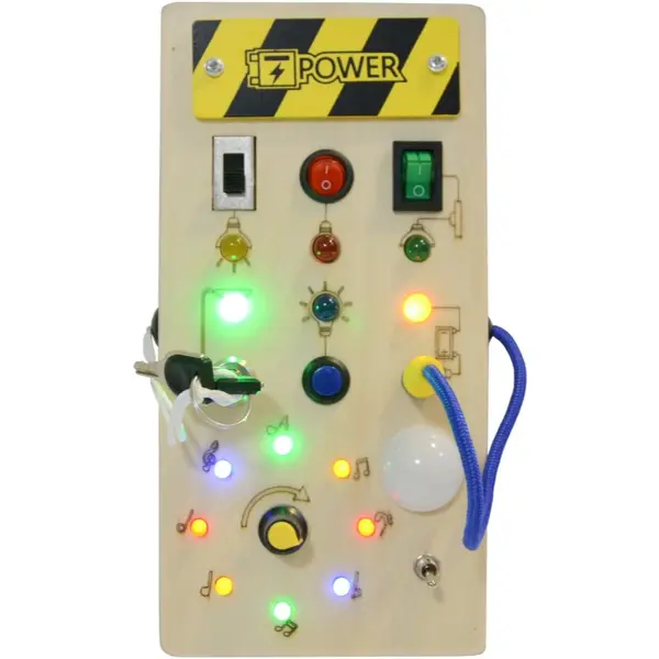 2Kids Toys 2Kids Toys LED Busy Board aktivnostna igrača 10m+ 1 kos