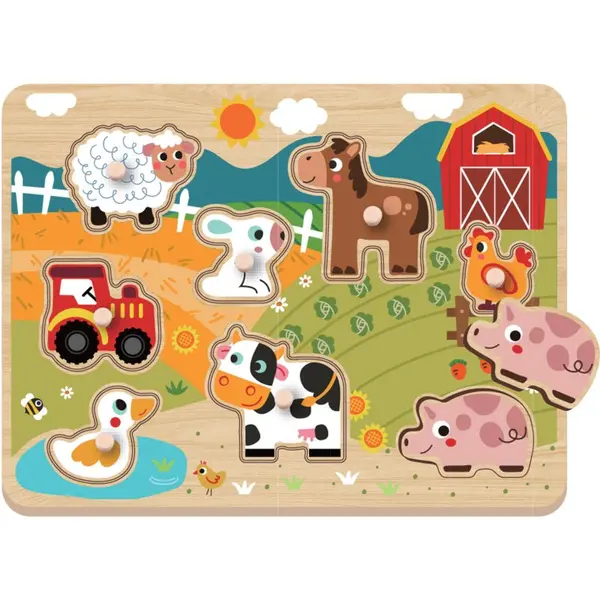 2Kids Toys 2Kids Toys Puzzle sestavljanka Farm 18m+ 9 kos
