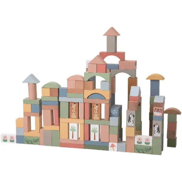 2Kids Toys 2Kids Toys Safari Animal Blocks aktivnostna igrača iz lesa 12m+ 120 kos