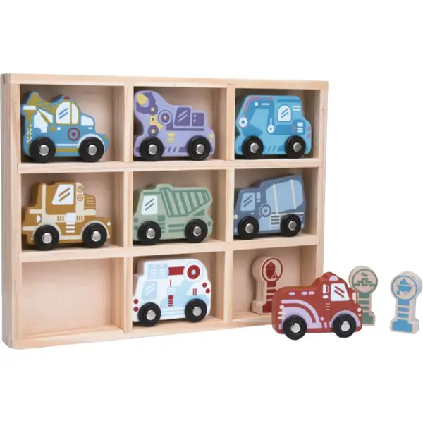 2Kids Toys 2Kids Toys Wooden Car Set komplet igrač 2y+ 12 kos