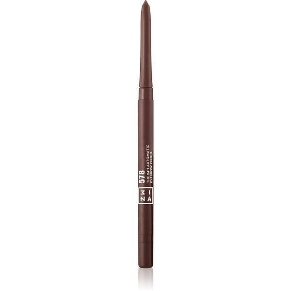 3INA 3INA The 24H Automatic Eyebrow Pencil svinčnik za obrvi vodoodporna odtenek 578 Chocolate 0,28 g