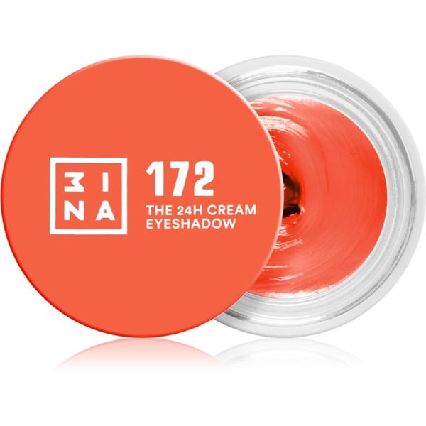 3INA 3INA The 24H Cream Eyeshadow kremasto senčilo za oči odtenek 172 - Electric Orange 3 ml