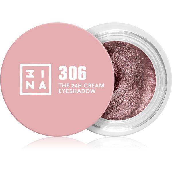 3INA 3INA The 24H Cream Eyeshadow kremasto senčilo za oči odtenek 306 Light pink 3 ml