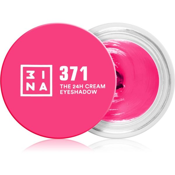 3INA 3INA The 24H Cream Eyeshadow kremasto senčilo za oči odtenek 371 - Electric Pink 3 ml