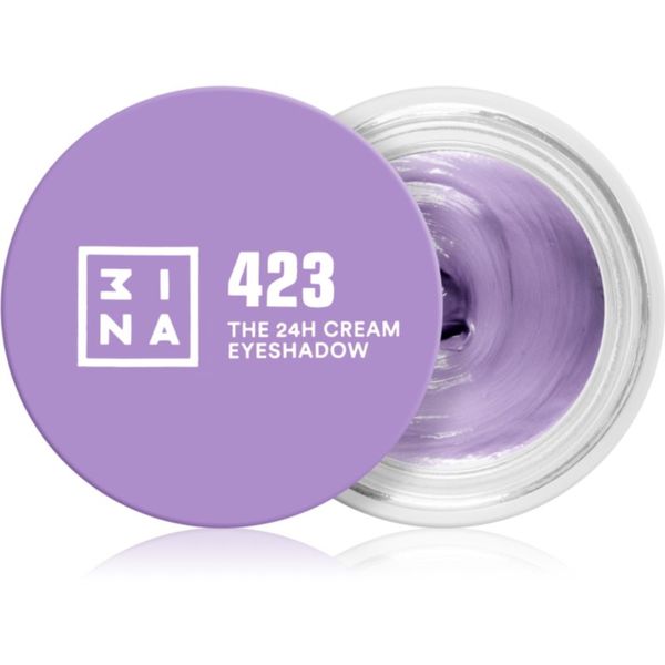 3INA 3INA The 24H Cream Eyeshadow kremasto senčilo za oči odtenek 423 Lilac 3 ml