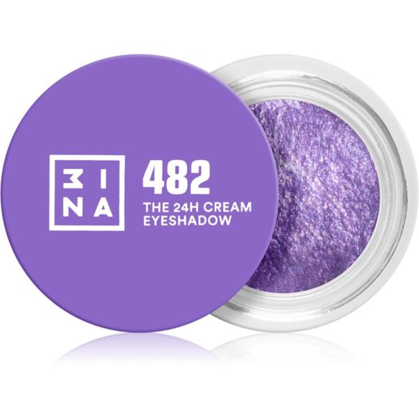 3INA 3INA The 24H Cream Eyeshadow kremasto senčilo za oči odtenek 482 - Purple 3 ml