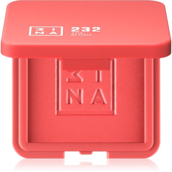 3INA 3INA The Blush kompaktno rdečilo odtenek 232 - Coral red, matte 7,5 g