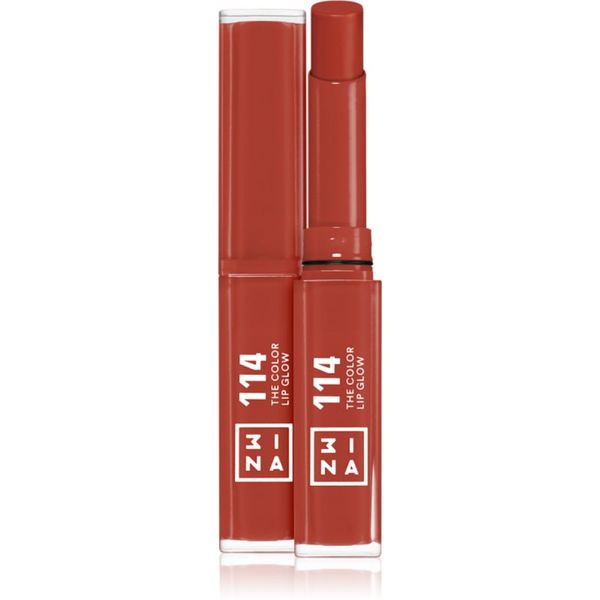 3INA 3INA The Color Lip Glow vlažilna šminka s sijajem odtenek 114 - Rich, teracotta brown 1,6 g