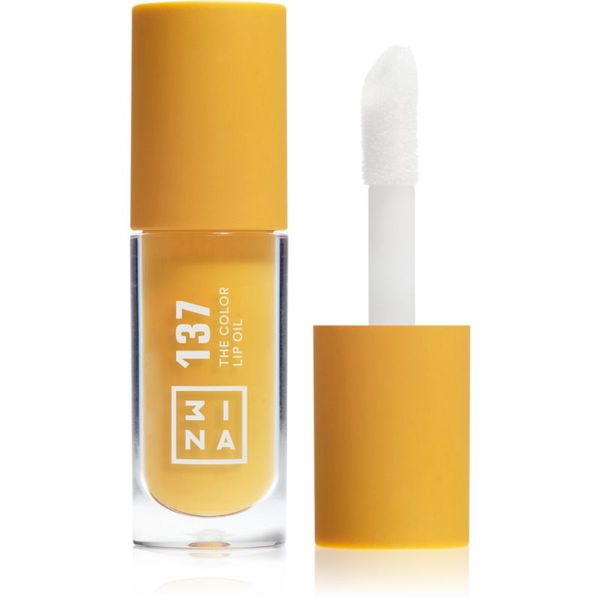 3INA 3INA The Color Lip Oil vlažilno olje za ustnice odtenek 137 - Bright honey yellow, sheer 4 ml