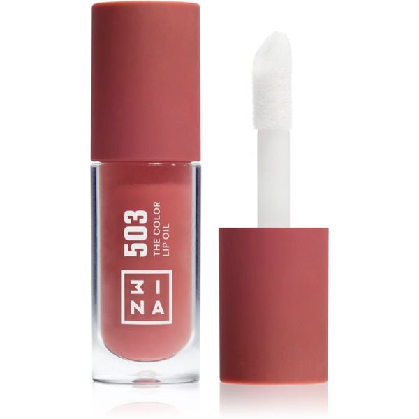 3INA 3INA The Color Lip Oil vlažilno olje za ustnice odtenek 503 - Medium nude pink, sheer 4 ml