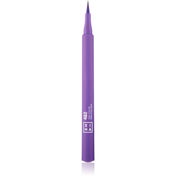 3INA 3INA The Color Pen Eyeliner črtalo za oči v obliki flomastra odtenek 482 - Purple 1 ml