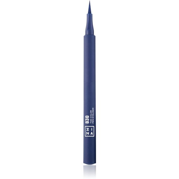 3INA 3INA The Color Pen Eyeliner črtalo za oči v obliki flomastra odtenek 830 - Navy blue 1 ml