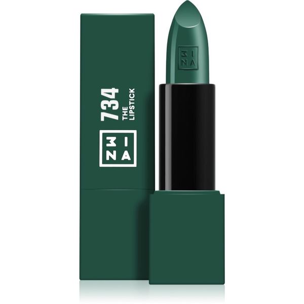 3INA 3INA The Lipstick šminka odtenek 734 - Green 4,5 g