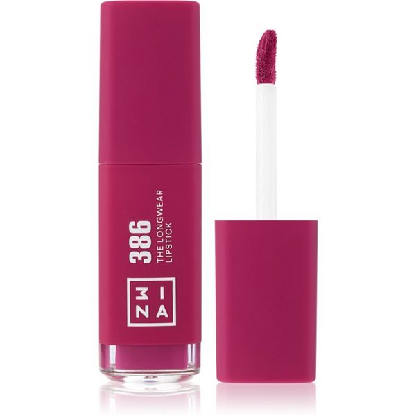 3INA 3INA The Longwear Lipstick dolgoobstojna tekoča šminka odtenek 386 - Bright berry pink 6 ml