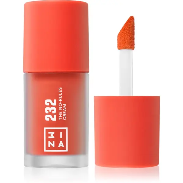 3INA 3INA The No-Rules Cream večnamensko ličilo za oči, ustnice in obraz odtenek 232 - Bright, coral red 8 ml
