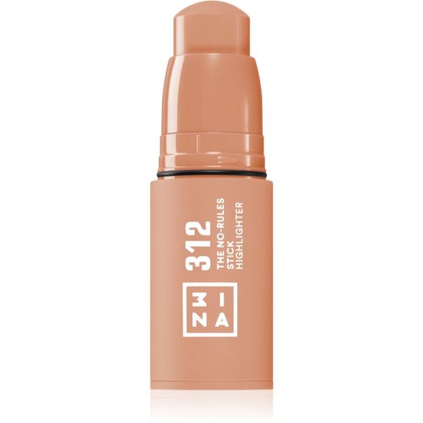 3INA 3INA The No-Rules Stick večnamenski svinčnik za oči, ustnice in lica odtenek Highlighter 312 - Translucent rose gold 5 g