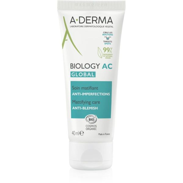 A-Derma A-Derma Biology AC matirajoča nega proti nepravilnostim na koži 40 ml