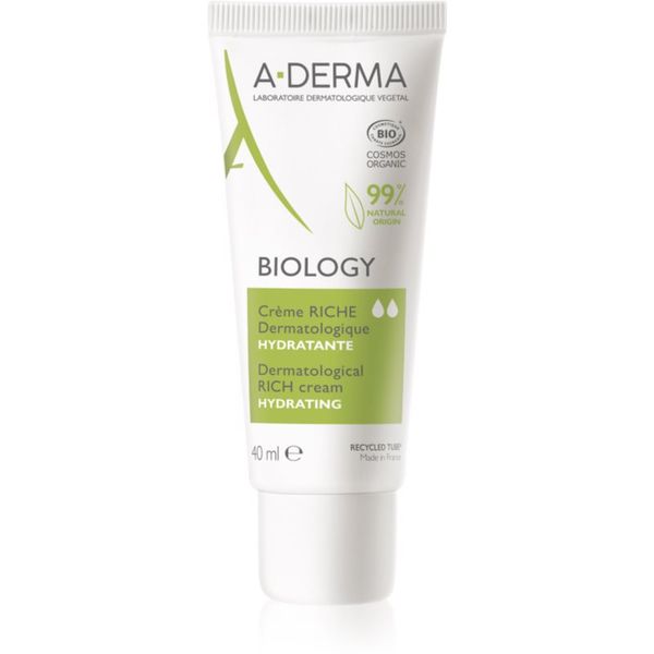 A-Derma A-Derma Biology hranilna vlažilna krema za suho in zelo suho občutljivo kožo 40 ml
