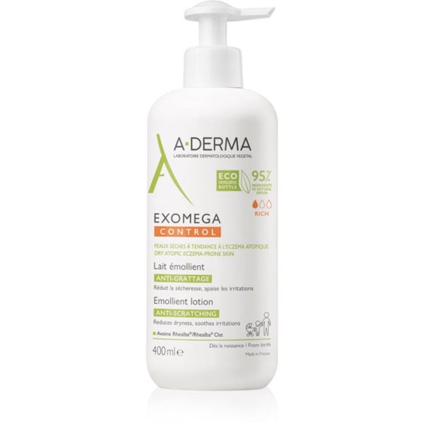 A-Derma A-Derma Exomega Control losjon za telo proti draženju in srbenju kože 400 ml