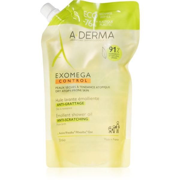 A-Derma A-Derma Exomega Control mehčalno olje za prhanje za zelo občutljivo suho in atopično kožo 500 ml