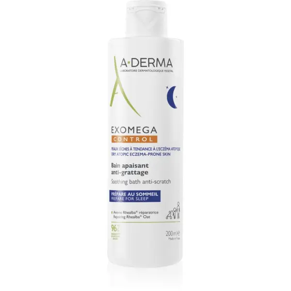 A-Derma A-Derma Exomega Control Soothing Bath Anti-Scratch pomirjajoča kopel proti draženju in srbenju kože 200 ml