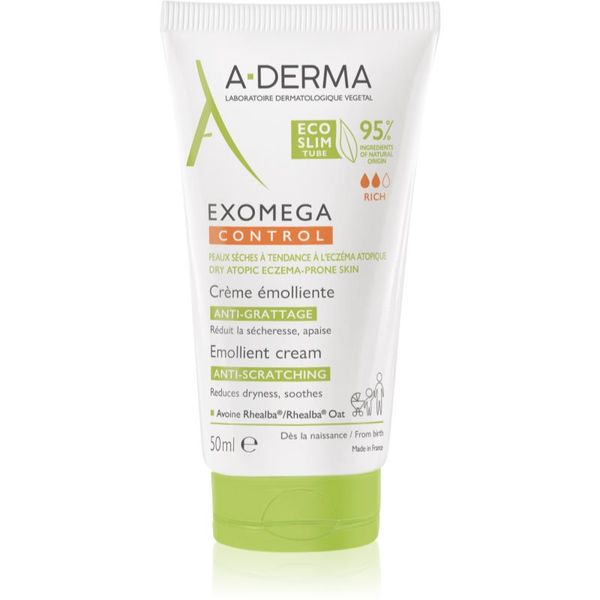 A-Derma A-Derma Exomega Control vlažilna krema za zelo občutljivo suho in atopično kožo 50 ml