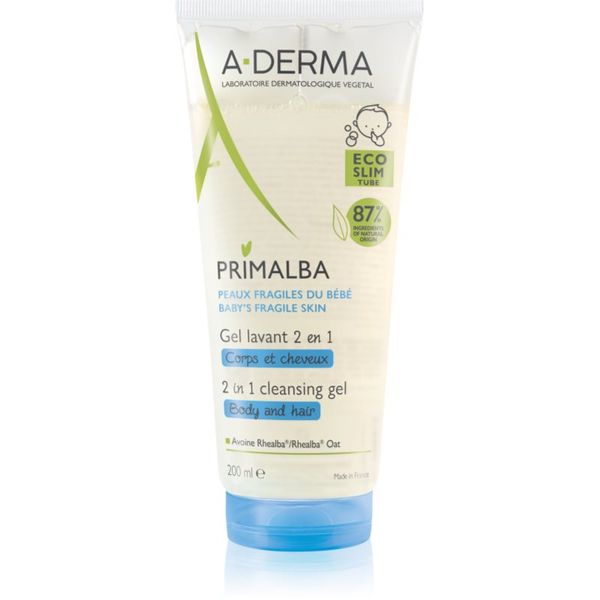 A-Derma A-Derma Primalba Baby gel za umivanje za telo in lase za otroke 200 ml