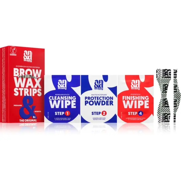 A.N.D. Beauty A.N.D. Beauty Wax Strips Brow depilacijski trakovi za obrvi 8 kos