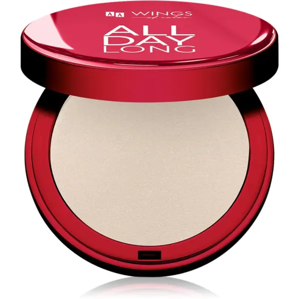 AA Wings of Color AA Wings of Color All Day Long Pressed Setting Powder kompaktni puder z mat učinkom odtenek 01 Light-Natural 9 g