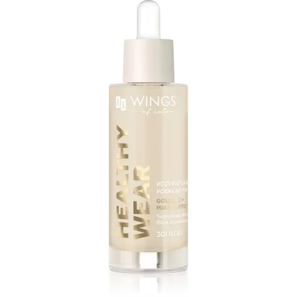 AA Wings of Color AA Wings of Color Healthy Wear Radiant Foundation posvetlitveni vlažilni tekoči puder odtenek 301 Ivory 30 ml