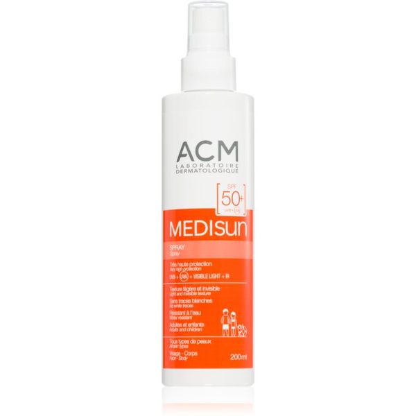 ACM ACM Medisun pršilo za sončenje za obraz in telo SPF 50+ 200 ml