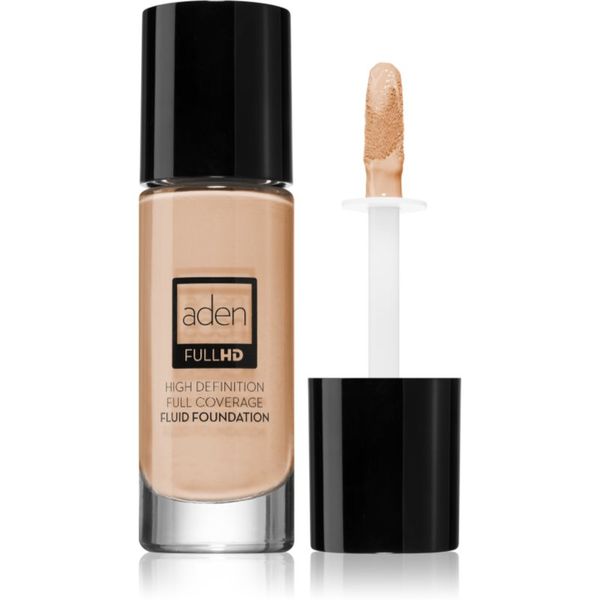 Aden Cosmetics Aden Cosmetics Full HD Fluid Foundation dolgoobstojni tekoči puder odtenek 01 Porcelain 20 ml