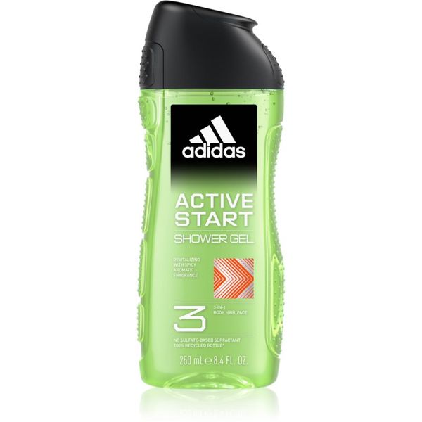 Adidas Adidas 3 Active Start gel za prhanje za moške 250 ml