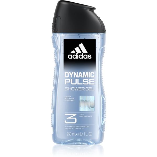 Adidas Adidas Dynamic Pulse gel za prhanje za telo in lase za moške 250 ml