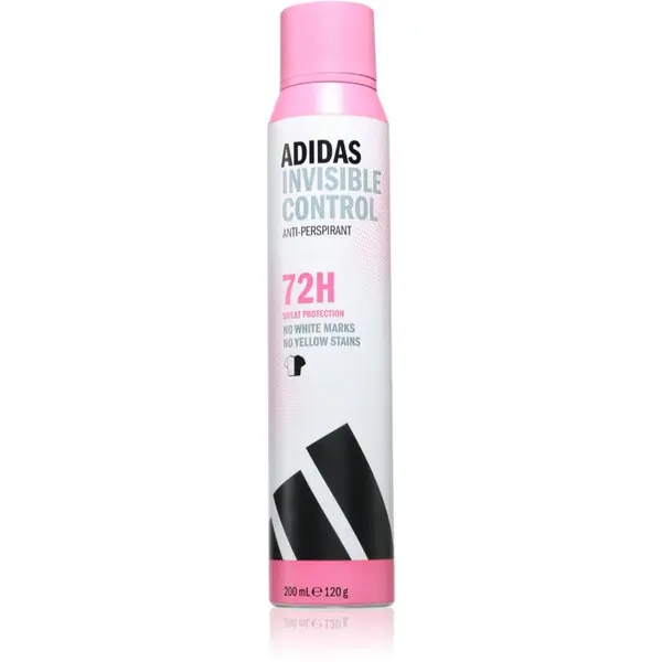 Adidas Adidas Invisible Control antiperspirant proti belim madežem 200 ml