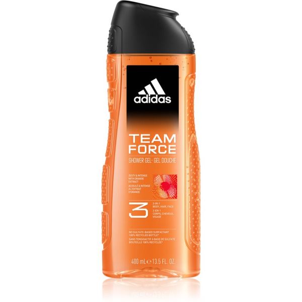 Adidas Adidas Team Force gel za prhanje za moške 400 ml