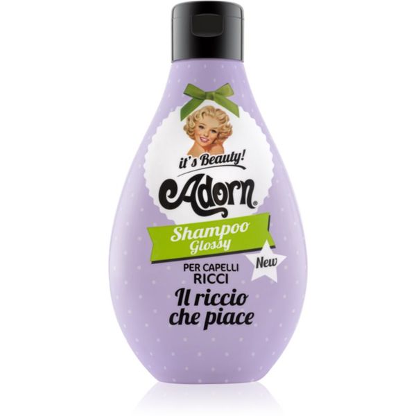 Adorn Adorn Glossy Shampoo šampon za kodraste in valovite lase za sijaj valovitih in kodrastih las Shampoo Glossy 250 ml