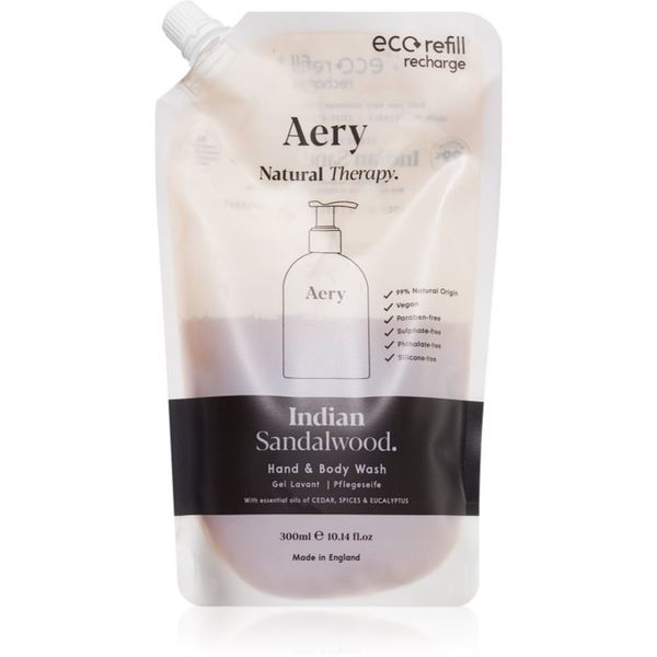 Aery Aery Fernweh Indian Sandalwood tekoče milo za roke in telo nadomestno polnilo 300 ml