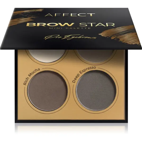 Affect Affect Brow Star paleta pudrastih senčil za obrvi 4x2 g