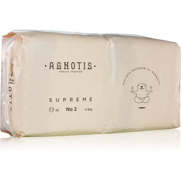 Agnotis Agnotis Baby Diapers Supreme No 2 plenice za enkratno uporabo 4-8 kg 42 kos