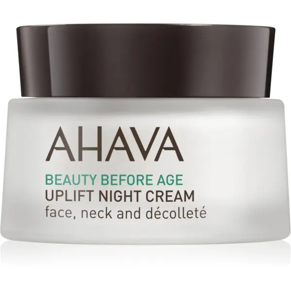 Ahava AHAVA Beauty Before Age nočna lifting krema za učvrstitev kože za obraz, vrat in dekolte 50 ml