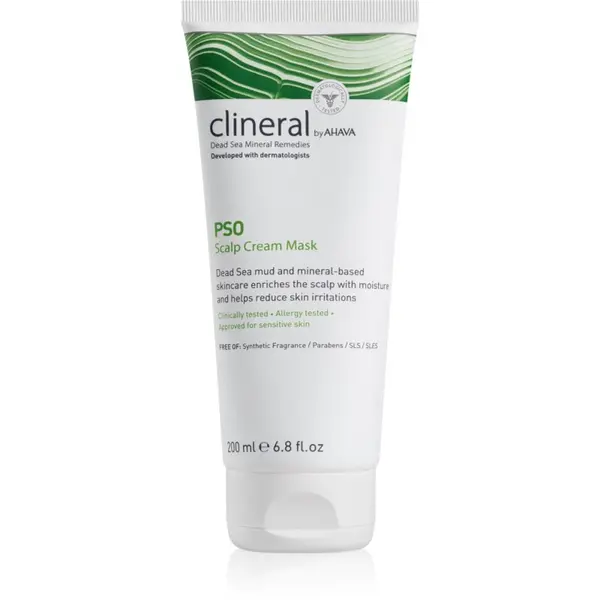 Ahava AHAVA Clineral PSO intenzivna vlažilna maska za razdraženo lasišče 200 ml