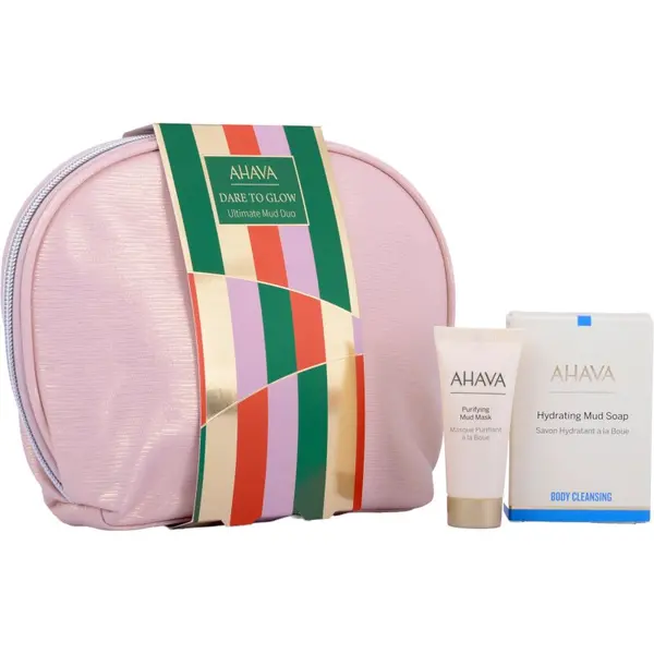 Ahava AHAVA Dare to Glow Ultimate Mud Duo darilni set za telo in obraz