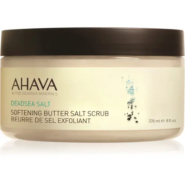 Ahava AHAVA Dead Sea Salt mehčalno piling maslo s soljo iz Mrtvega morja 220 g