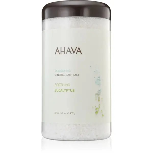 Ahava AHAVA Dead Sea Salt Soothing Eucalyptus mineralna sol za kopel iz Mrtvega morja 907 g