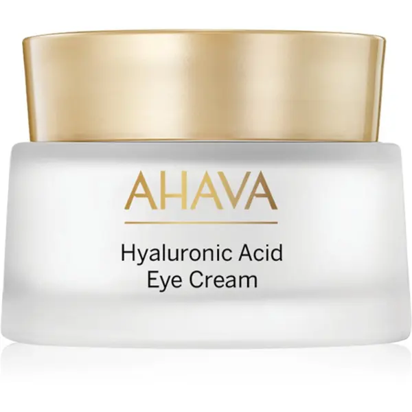 Ahava AHAVA Hyaluronic Acid Eye Cream krema proti gubam za predel okoli oči za redukcijo oteklin in temnih kolobarjev 15 ml