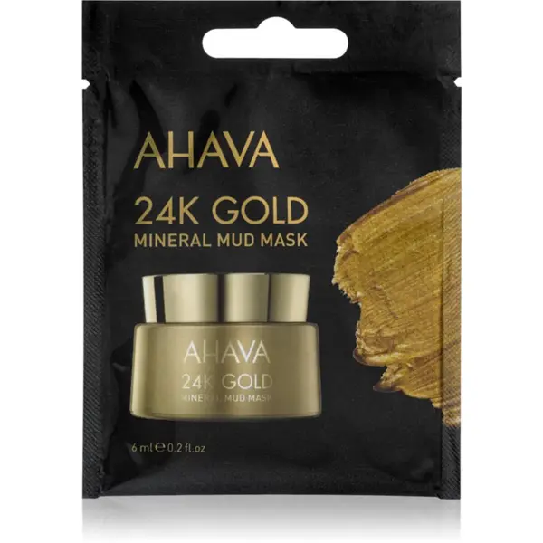 Ahava Ahava Mineral Mud 24K Gold mineralna blatna maska z 24-karatnim zlatom 6 ml
