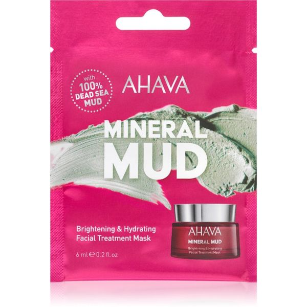 Ahava AHAVA Mineral Mud posvetlitvena maska za obraz z vlažilnim učinkom 6 ml