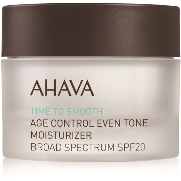 Ahava AHAVA Time To Smooth posvetlitvena vlažilna krema SPF 20 50 ml