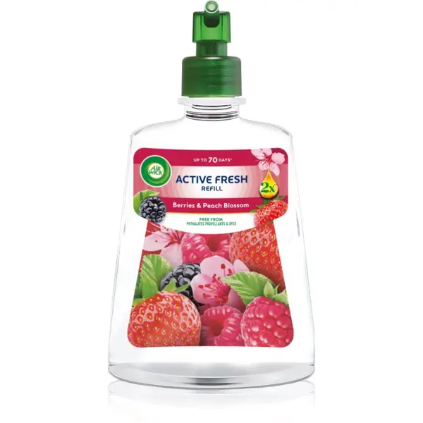 Air Wick Air Wick Active Fresh Berries & Peach Blossom osvežilec zraka nadomestno polnilo 228 ml